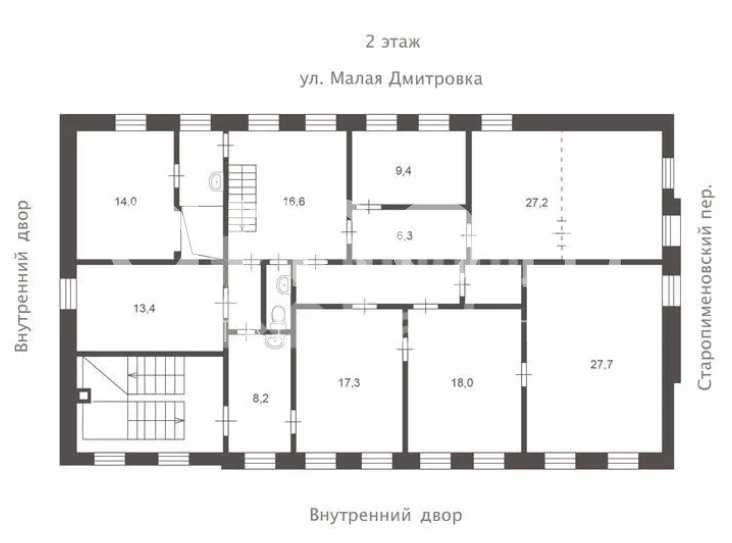 Планировка офиса 400 м², 1 этаж, Отель «Sleepy Tom»